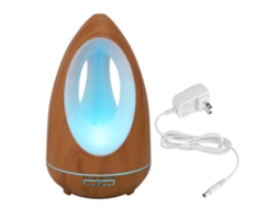 Laxiscreed Umidificador Ultrassônico Para Aromaterapia Com 550ml, Silencioso, Grão De Madeira E Controle Remoto Para Casa