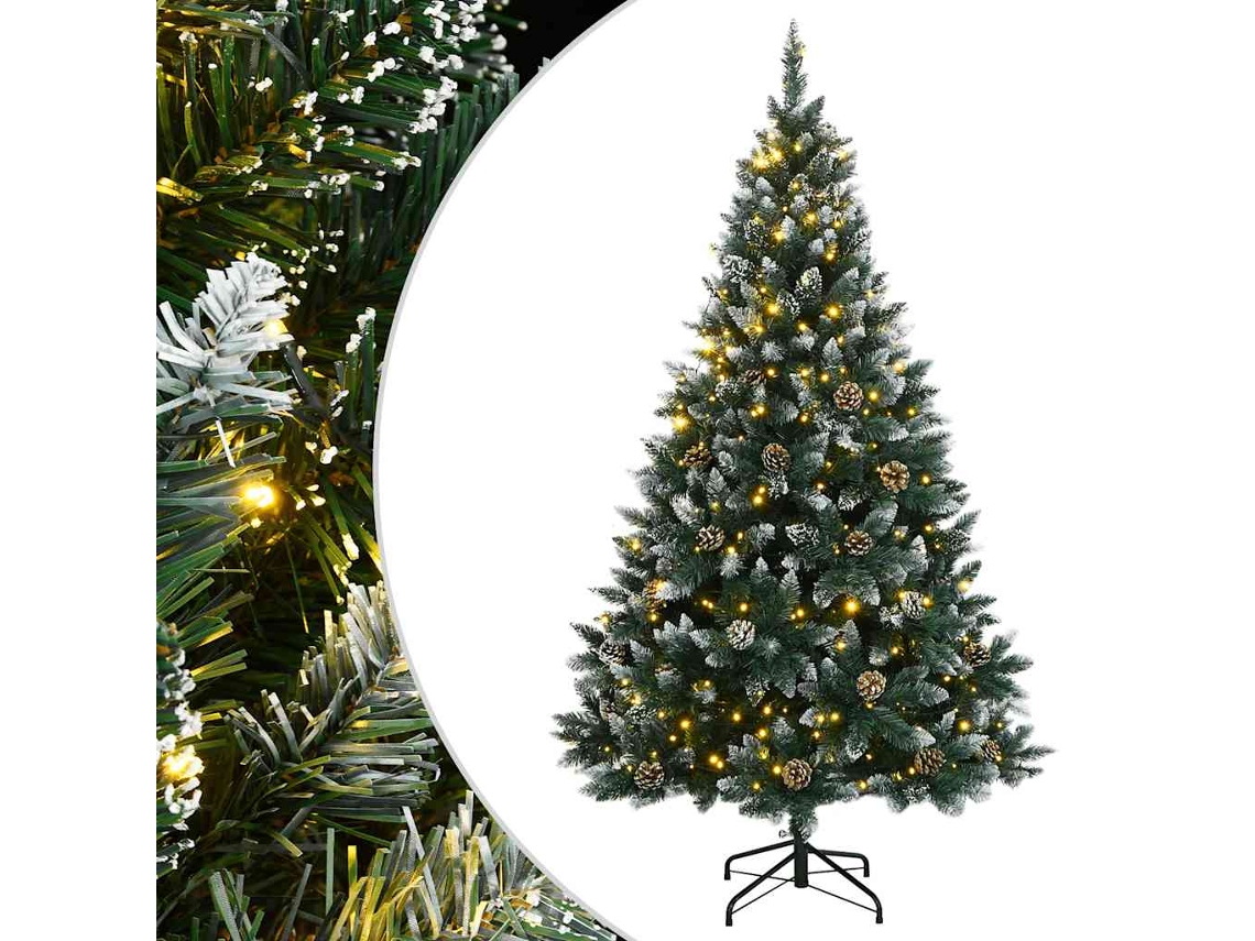 Vidaxl Árvore De Natal Artificial Com 300 Luzes Led 240 Cm