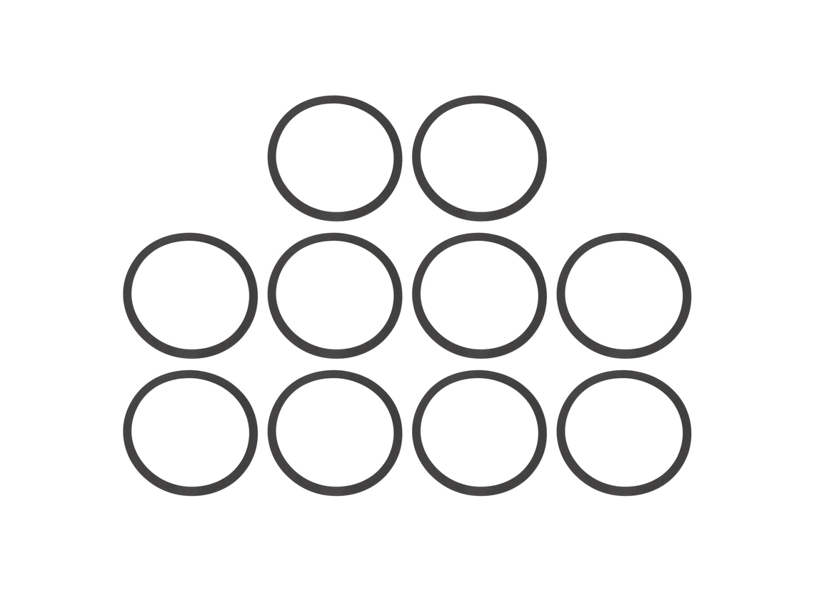 Juntas de Alto falante Antichoque 10 Pcs LAXISCREED