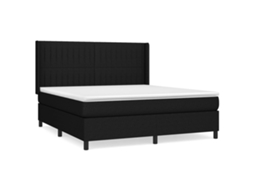 Box Spring Bed, Box Spring Beds Vidaxl Preto Tecido (160 X 200 Cm)