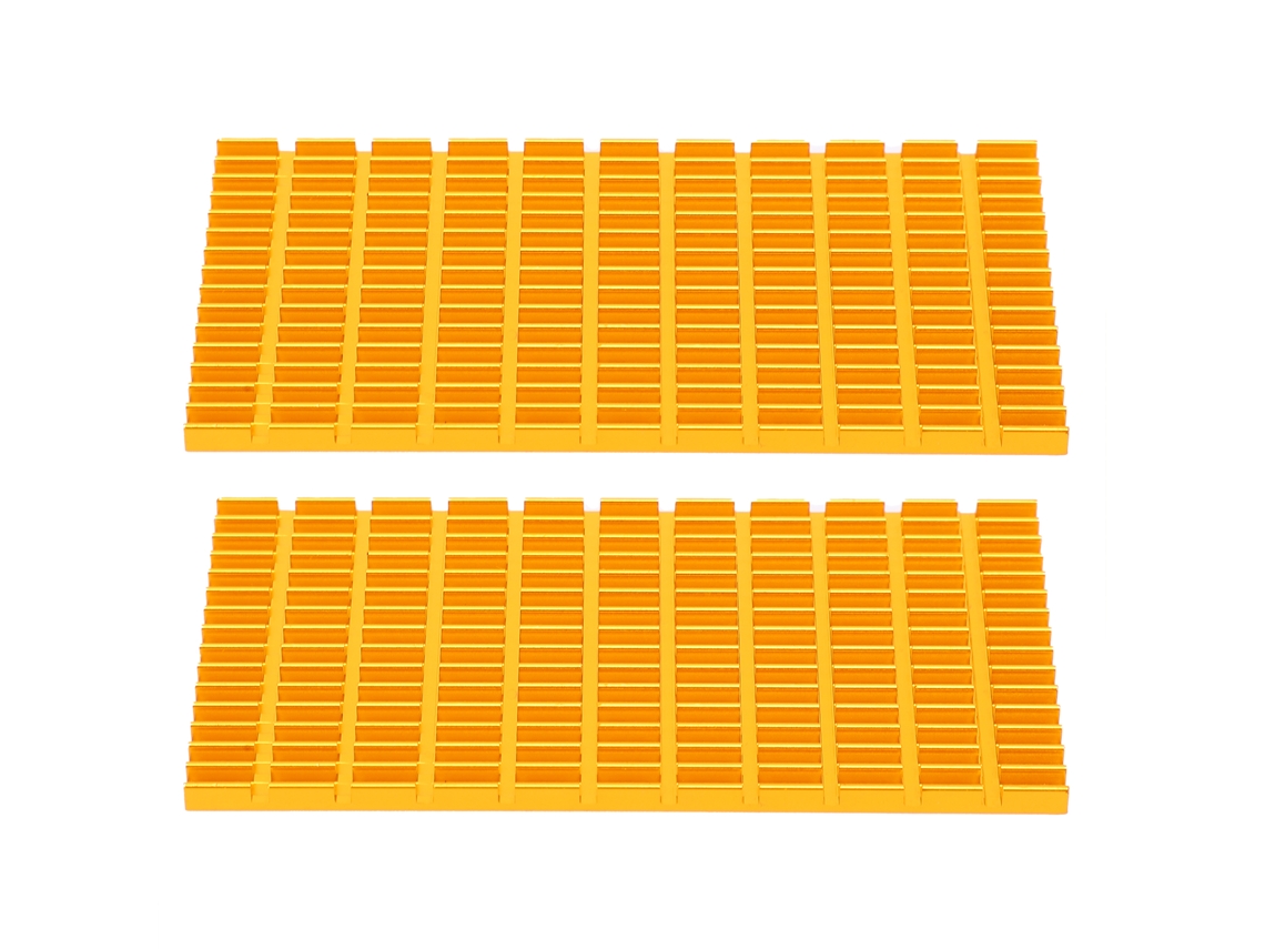 Hkj 2 Peças Dissipador de Calor de Alumínio para Router Cpu Ic Radiador Pcb Peças de Refrigeração