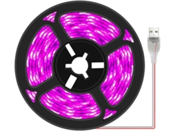 Fitas De Led Para Cultivo À Prova Dágua, Espectro Completo, Suculentas, Hidroponia, Estufa, Jardinagem, Usb Aquaforge (3m)