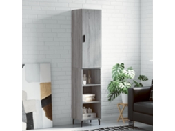 Armario alto 34,5x34x180 cm Madera procesada Gris Sonoma