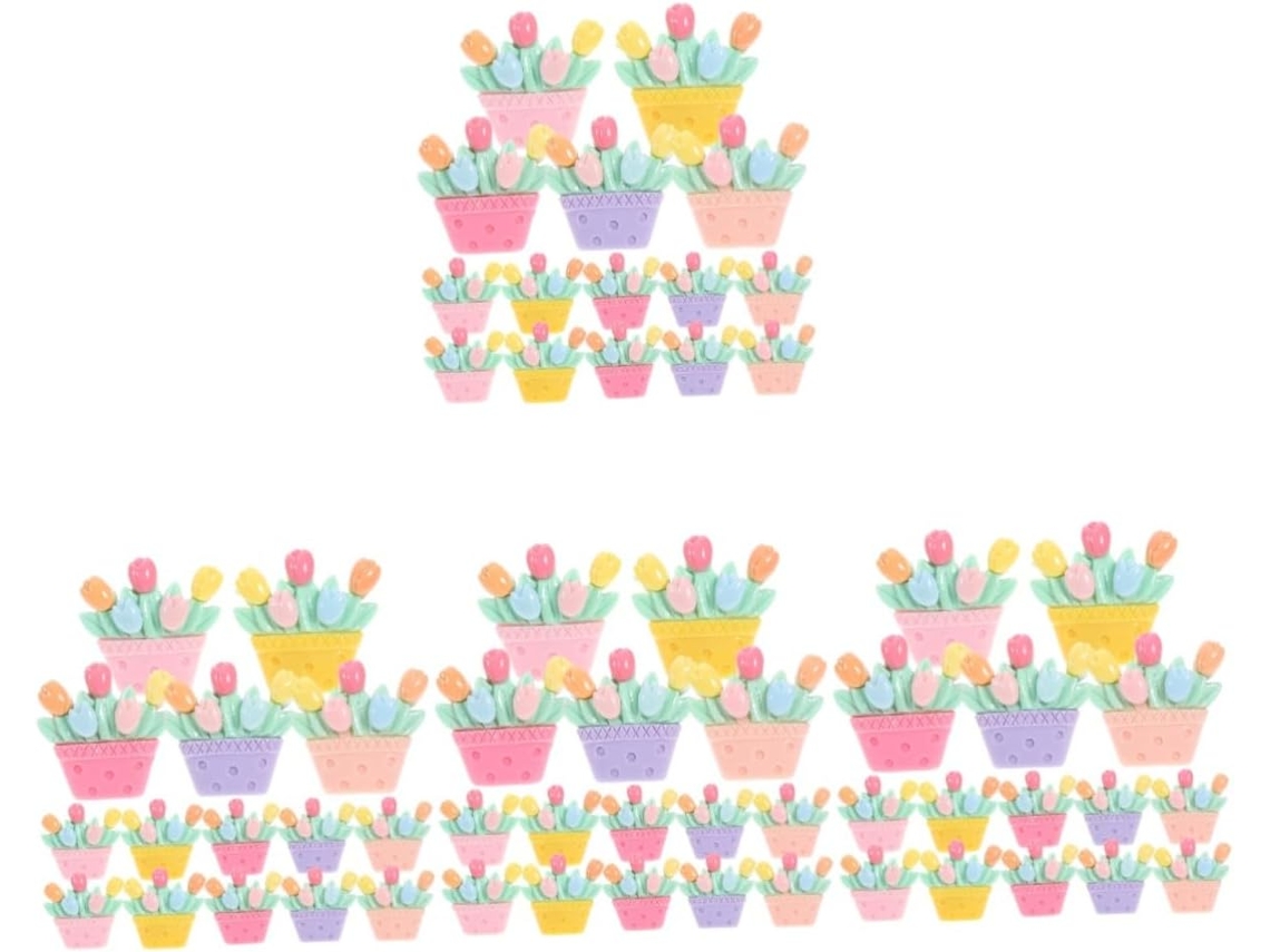 Stobok Conjunto De 80 Tachinhas Em Formato Flor Para Decoração