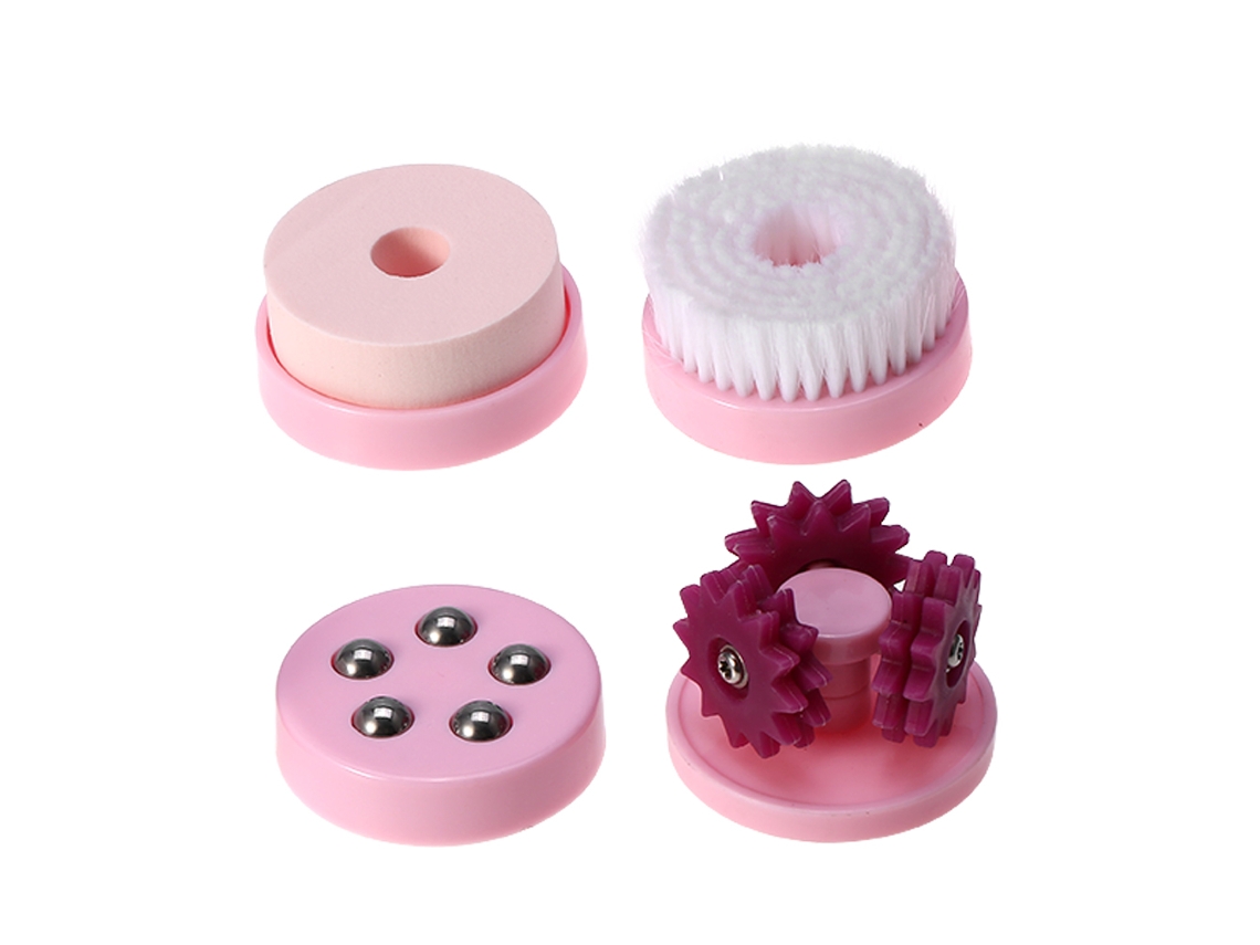 Limpador De Poros Massageador Usb 4 Em 1 Com Cabeças Troqueáveis