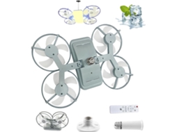 Ventilador De Teto Com Luz Led Estilo Drone – Iluminação Moderna E