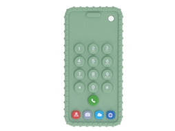 Mali chupeta de Silicone em Forma de Telefone Macia com Cores Vibrantes para Bebê Verde