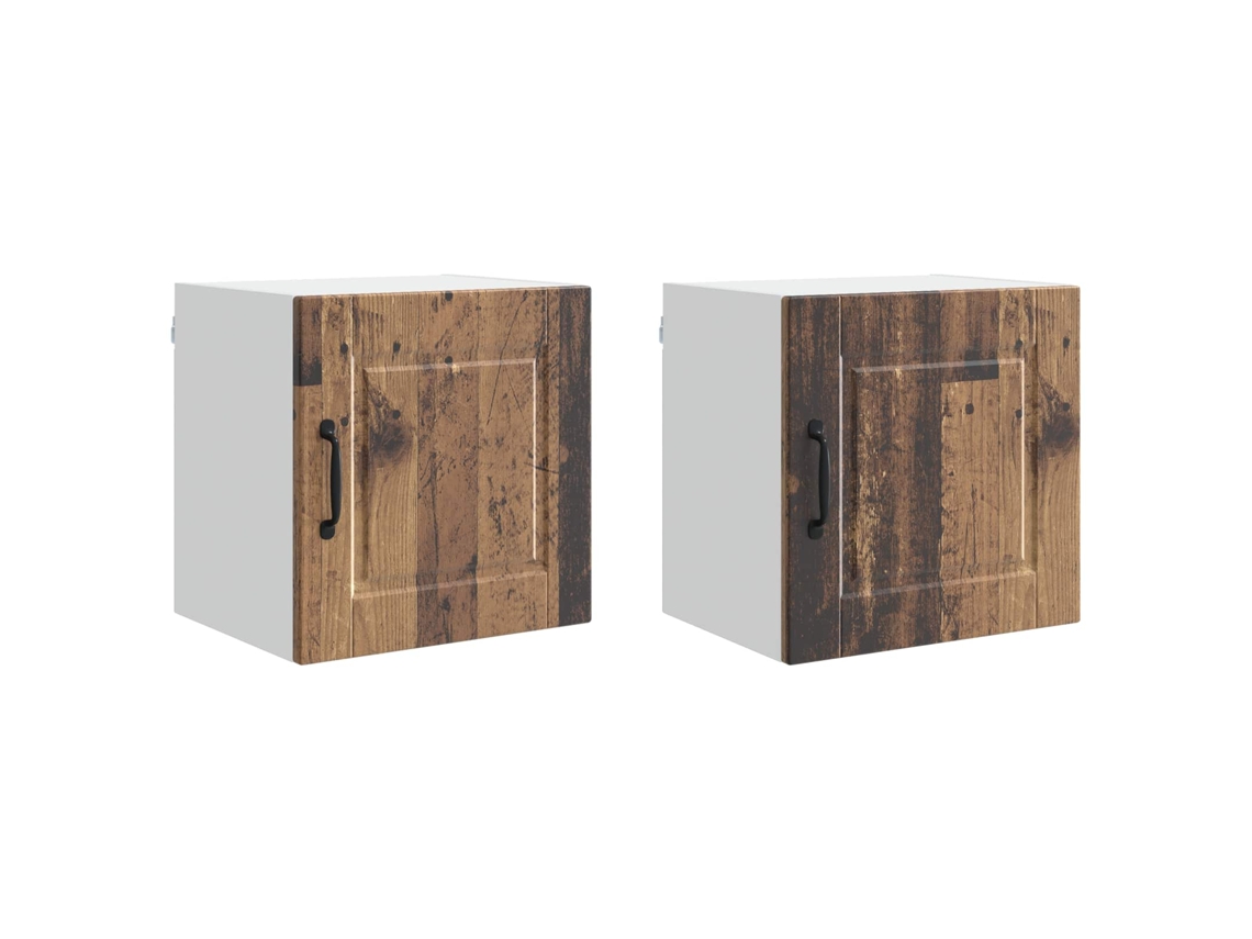 Conjunto de 2 Armários de Cozinha Madeira Antiga com 40x31x40 cm MAISON EXCLUSIVE