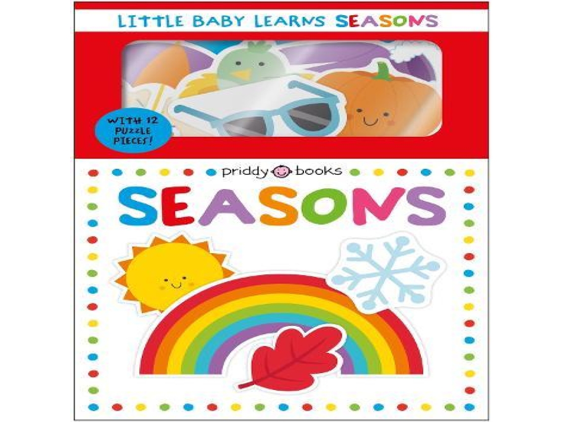 Livro Little Baby Learns Seasons With 12 puzzle pieces! de Priddy Books (Inglês)