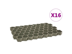 Grelhas para Relvado 16 Pcs 60x40x3 Cm Plástico Verde MAISON EXCLUSIVE