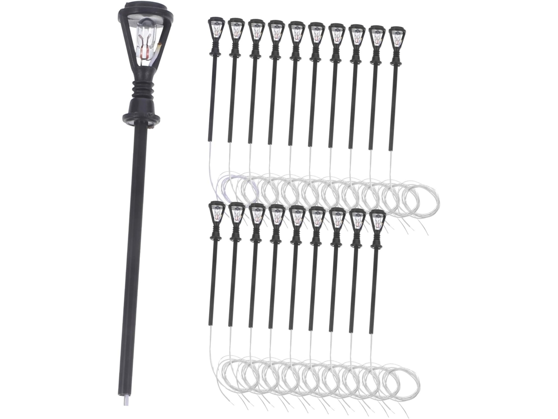Conjunto De 20 Miniaturas Decorativas Para Luminárias De Jardim, Mesas E Modelos De Casas
