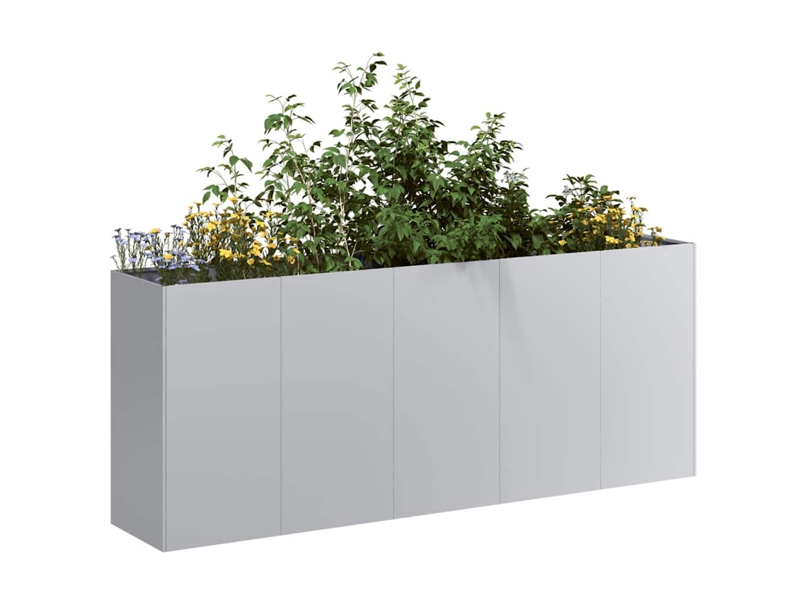 Vidaxl Planter 200x40x80 Cm Aço Galvanizado