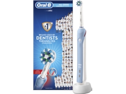 Escova de Dentes Elétrica ORAL-B Pro 2000 Branco e Azul (40000 rpm)