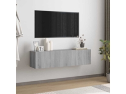 Vidaxl Móvel Parede Tv 120x30x30 Cm Madeira Processada Sonoma Cinza