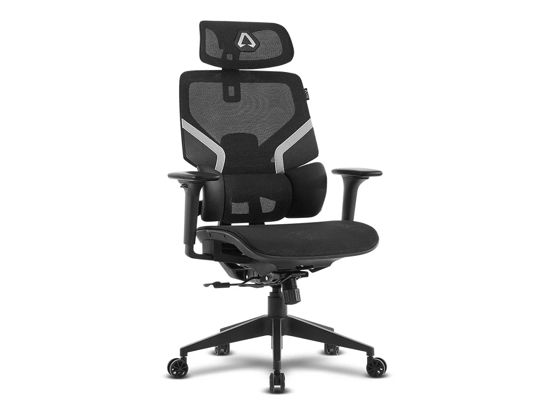 Cadeira de Escritório Ergonómica ALPHA GAMER Aurora (Preto)