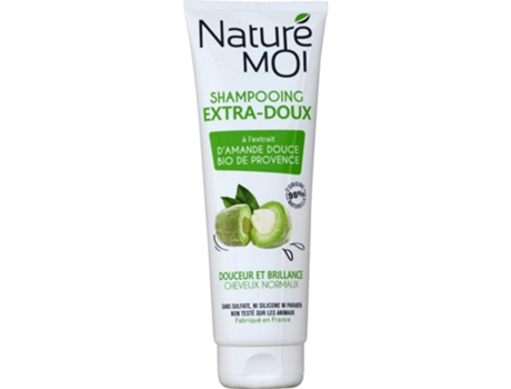 Shampoo Extra Suave Amêndoa Doce Orgânica 250ml - Cabelos Normais NATURÉ MOI