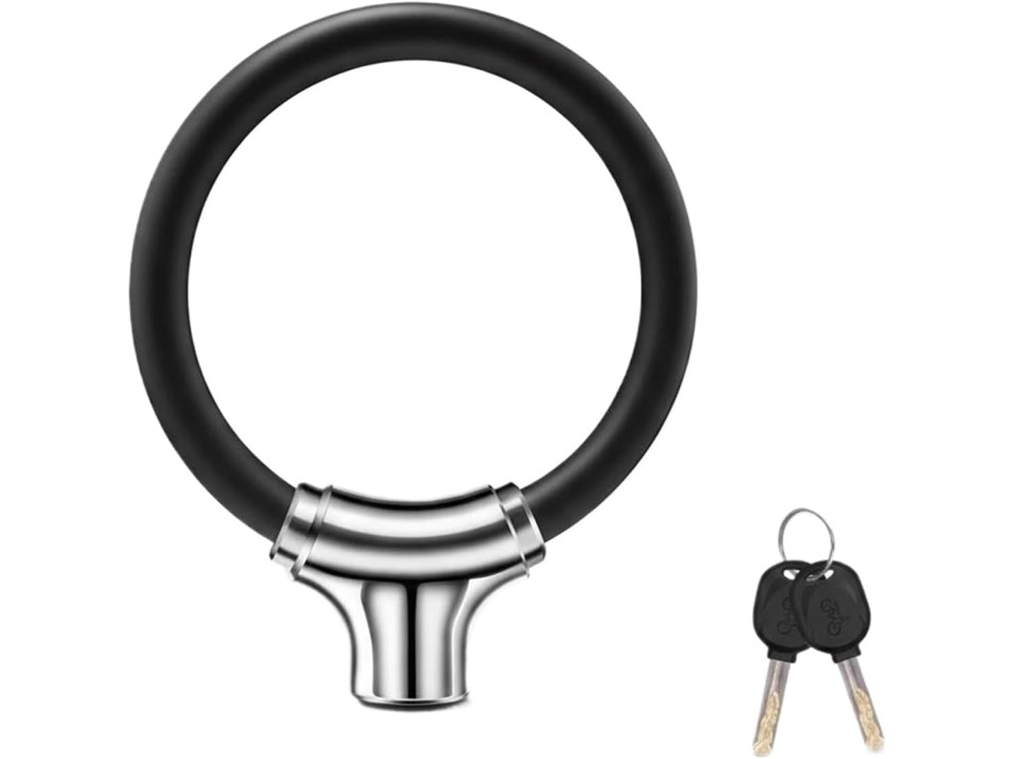 Cadeado para Guidão de Motocicleta Trava com Alarme Freio a Rodas Motociclismo Antifurto: Este Adota Design