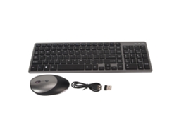 Aetheria combo Teclado e Mouse Sem Fio Recarregável 2.4g com Design Ergonômico e Redução de Ruído