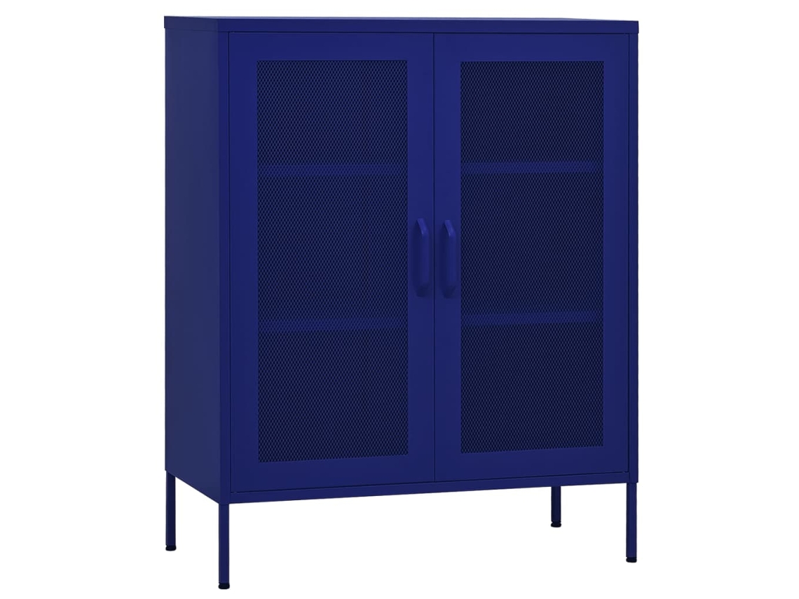 Armário de arrumação VIDAXL Azul Aço (80x35x101.5 cm)