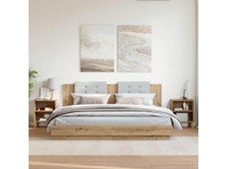 Vidaxl Mesas De Cabeceira 2 Pcs Carvalho Artesanal 40x30x50 Cm