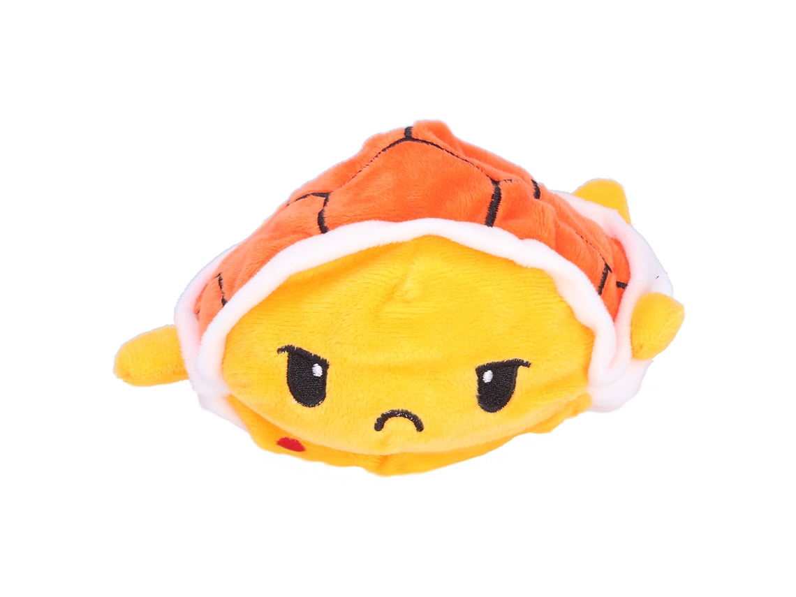 Primerox boneco Tartaruga Invertível Pelúcia de Duas Faces Brinquedo Animal Flip Laranja