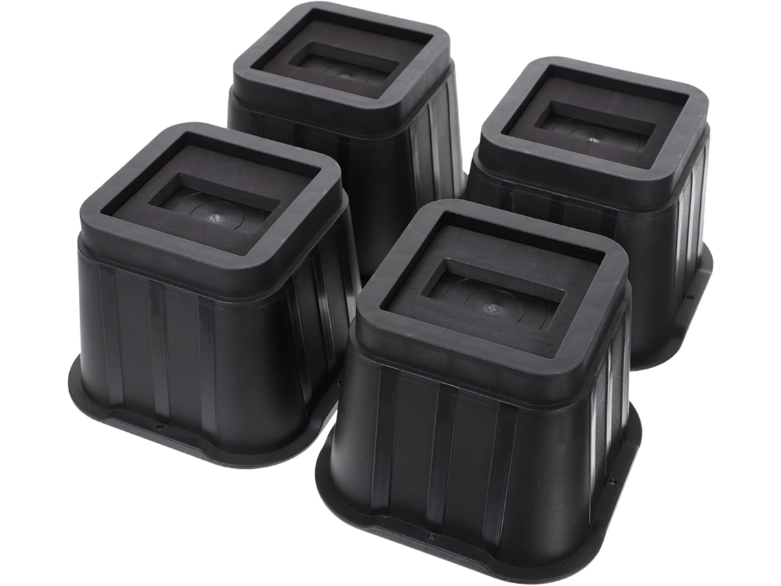 Conjunto De 4 Niveladores De Móveis Para Pisos Rígidos Com Almofadas Antiderrapantes