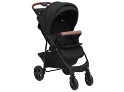 vidaXL Carrinho de bebé 2-em-1 aço antracite