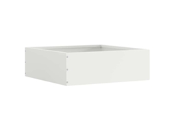 Vidaxl Acabamento Para Gramado 40 X 40 X 13 Cm Aço Branco
