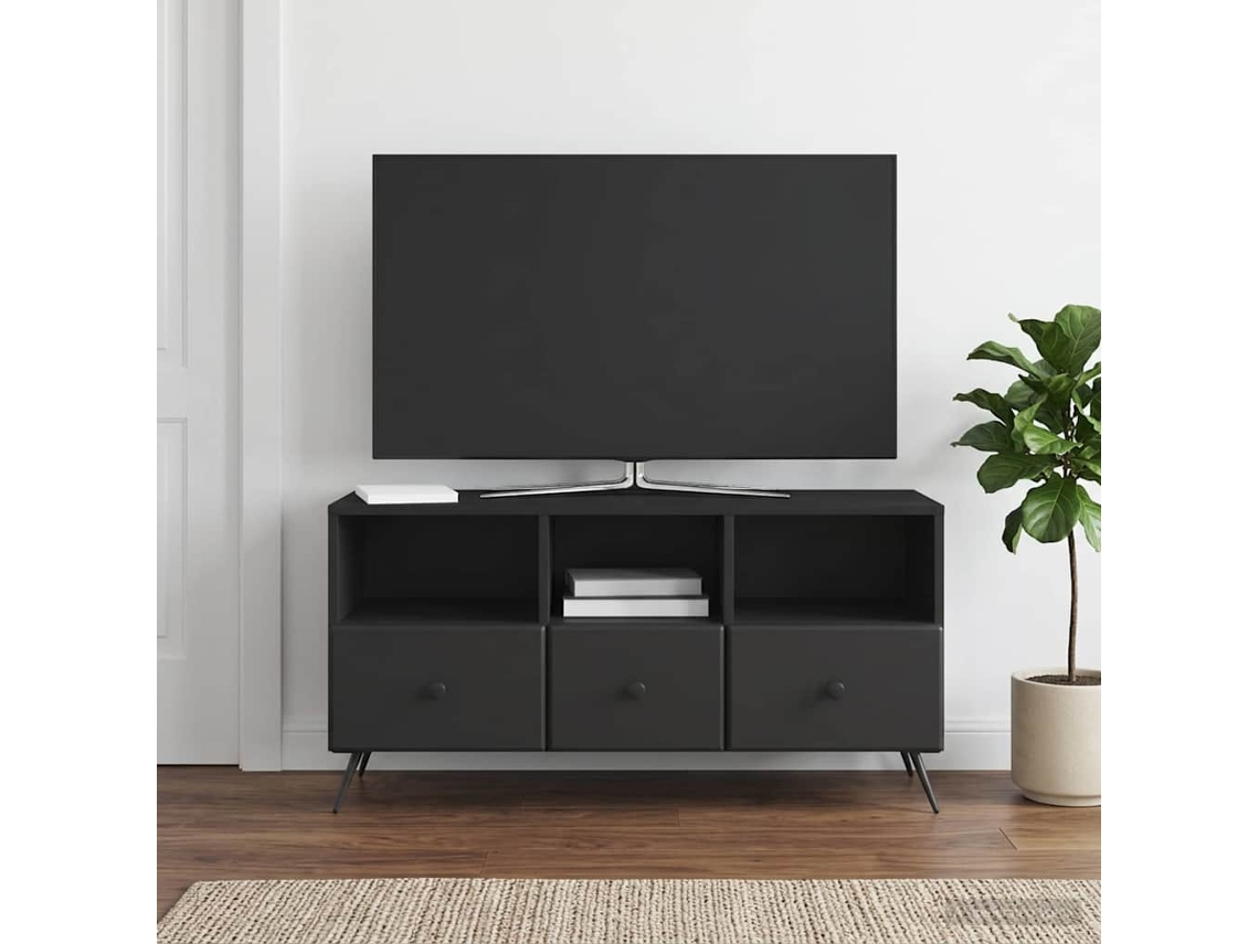 Vidaxl Gabinete para Tv Preto 102 X 34,5 X 50 Cm Derivados de Madeira