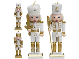 Enfeites De Natal Quebra-nozes, Centros De Mesa De Madeira (4 Unidades)