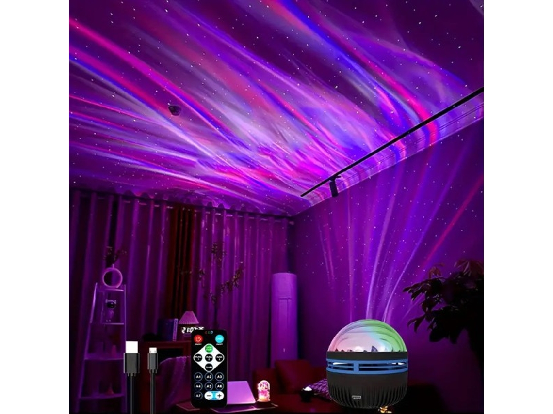 Transforme sua casa com um conjunto de luzes LED estilo Aurora Boreal, perfeitas para casamentos, Natal, Halloween, viagens e muito mais! BRILVIBERA