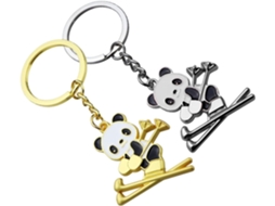 Conjunto De 2 Adoráveis Chaveiros De Panda Para Esqui, Ideais Para Chaves, Bolsas, Chaveiros E Como Presente Para Eventos De Esqui. Gokoco