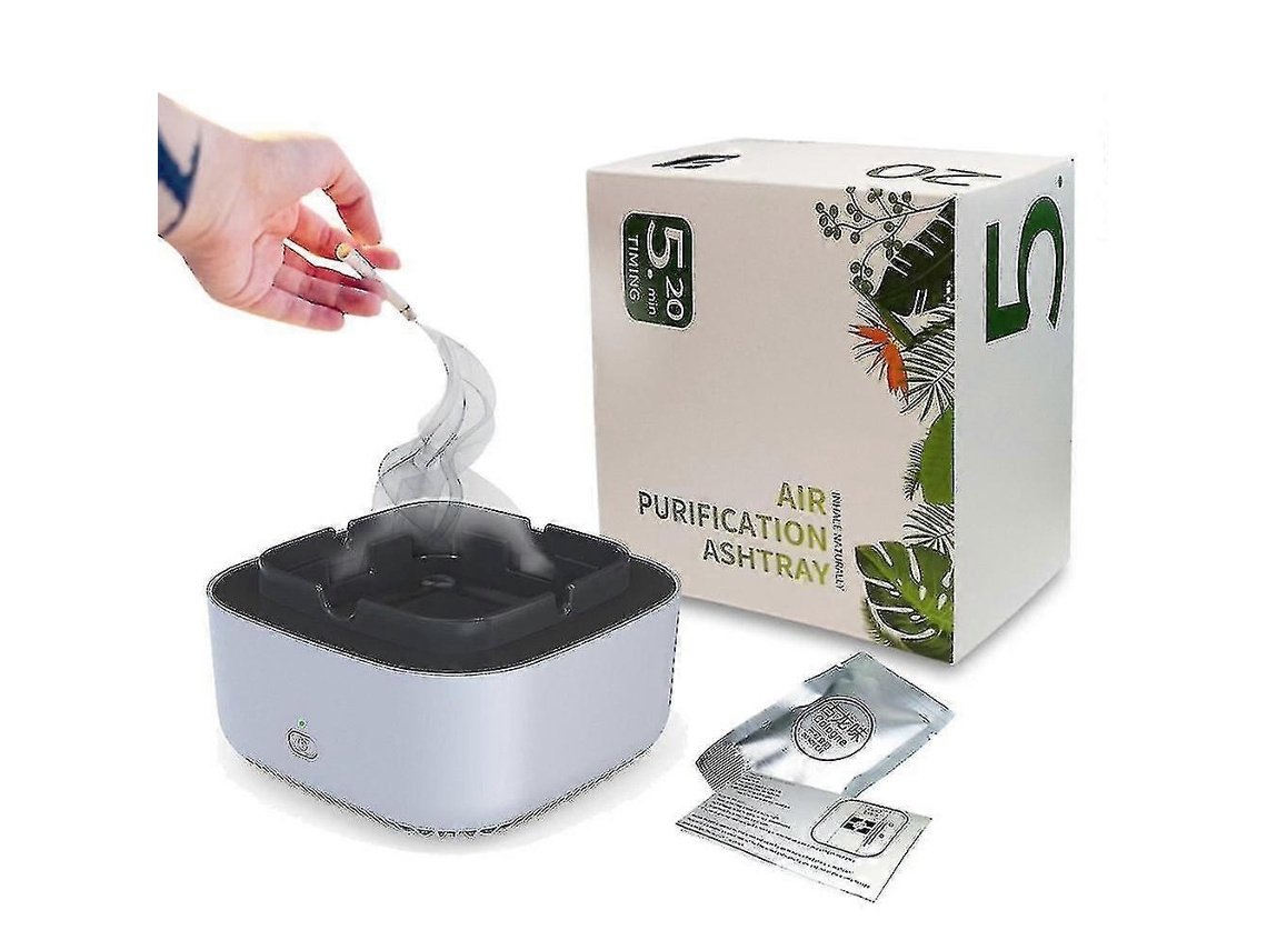 Cinzeiro Multifuncional Com Função De Purificador De Ar Para Filtrar A Fumaça Passiva Do Cigarro E Remover Odores. Nostalgia88