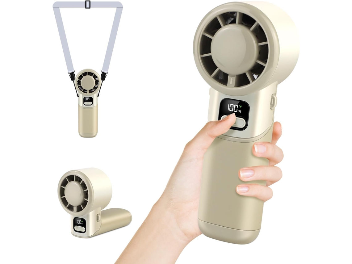 Ventilador De Mesa Com Circulação Ar, Portátil Parede Em Abs Display