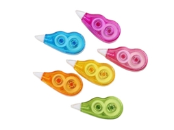 6 Fitas Corretivas Brancas, Mini Fita Corretiva de Bolso em Formato de Rato, Zqkla BRILVIBERA