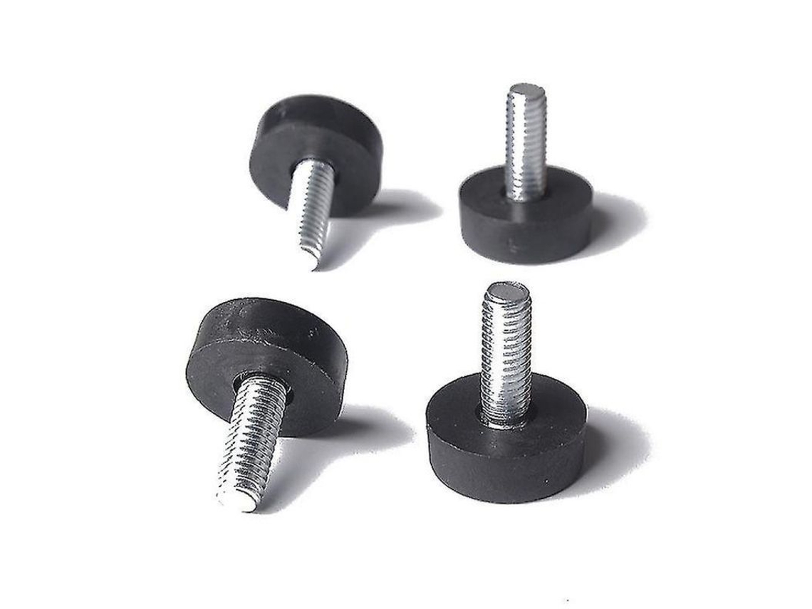 Piezas de Nivelamento para Móveis, 8x24mm, 20 Unidades, Protetor de Pés con Varinha Rosqueada S/MARCA