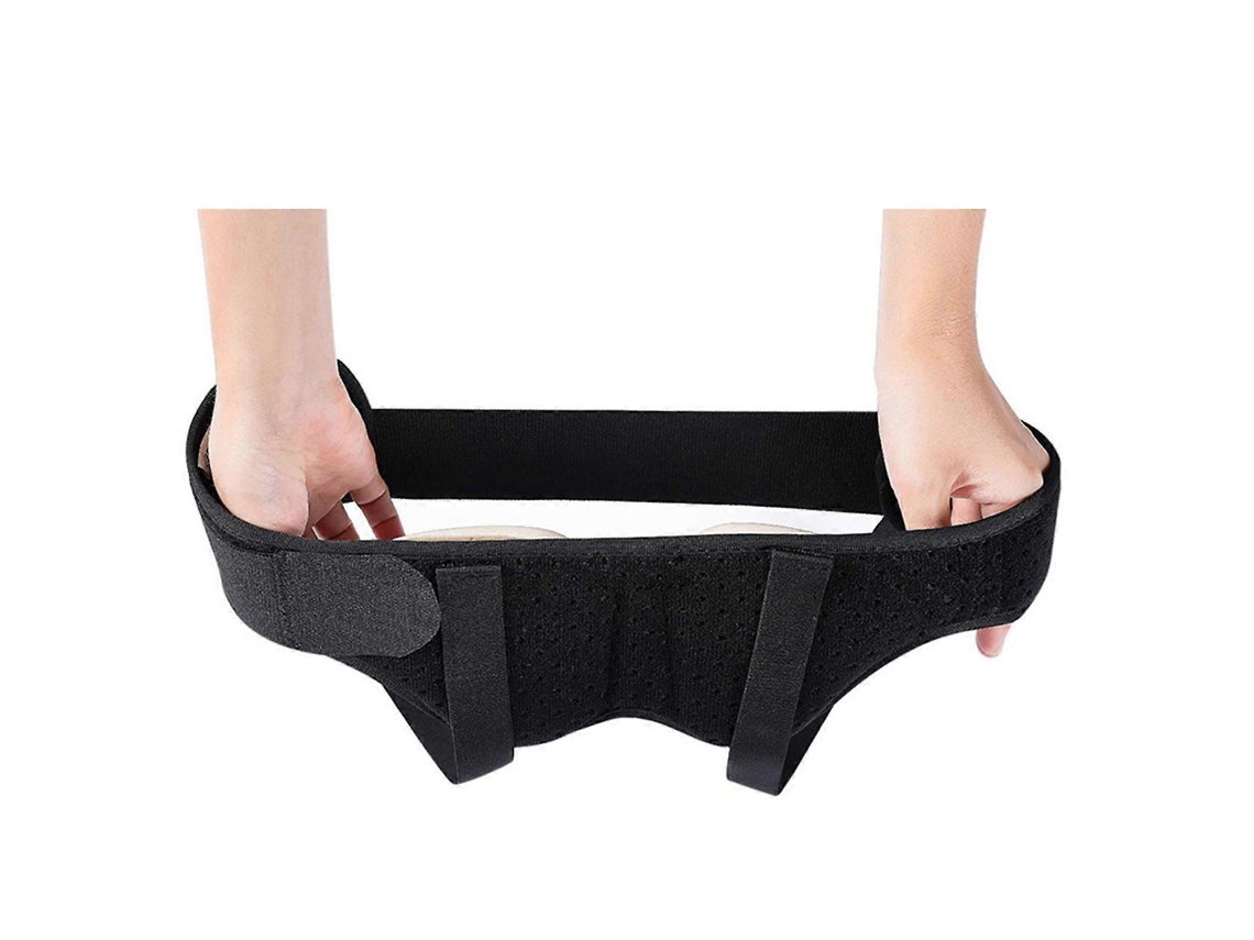 Suporte Para Hérnia Inguinal Masculina Ajustável Faixa Para Hérnia Intestinal Delgada Almofada De Espuma De Poliuretano Preta G Slowmoose