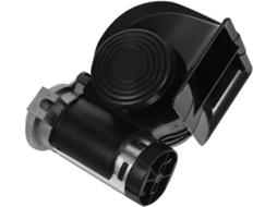 Buzina Pneumática Quadrada Preta Potente De 12v Para Carros E Caminhões