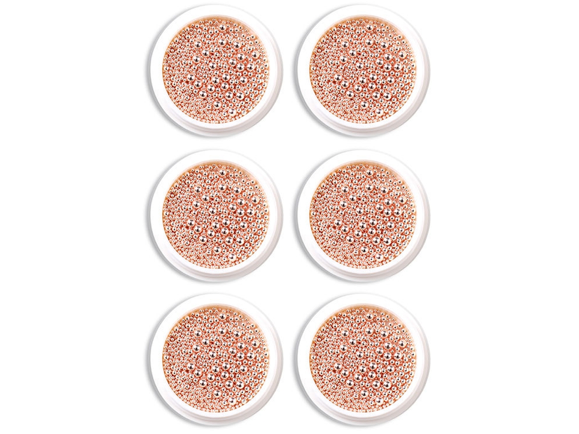 Unhas Decoradas Com Strass Bola De Aço Profissional Decoração De Unhas Ouro Rosa ZMDECQNA