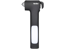 Martelo Multifuncional para Carro, Quebra martelo de Emergência para Iluminação de Janela, Bateria Externa, Preto AQUAFORGE