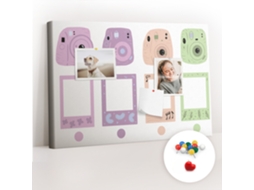 Painel De Cortiça Para Parede Conjunto De Câmeras Para O Quarto Das Crianças Espelharte (60x40 Cm)