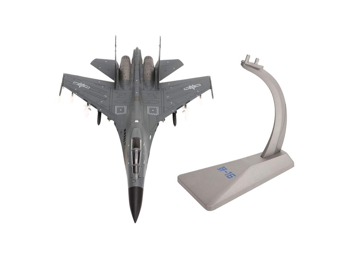 Mali modelo de Avião de Caça Diecast 1:72 em Liga Decorativo Colecionável com Suporte