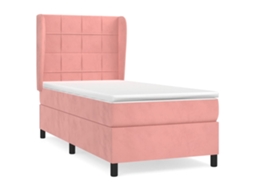 Box Spring Bed, Box Spring Beds Vidaxl Cor-de-rosa Veludo (90 X 190 Cm)
