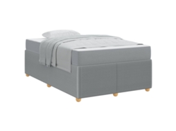 Estrutura da Cama Cinzento claro 120 X 190 Cm Tecido MAISON EXCLUSIVE