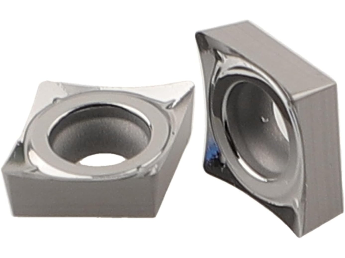 Ccgt060204-ak H01 Pastilhas De Metal Duro Para Alumínio, Cor Prata,