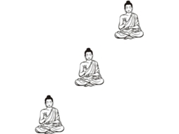 Conjunto De 3 Adesivos De Parede Decorativos Removíveis Com Buda Para Sala De Estar E Quarto.