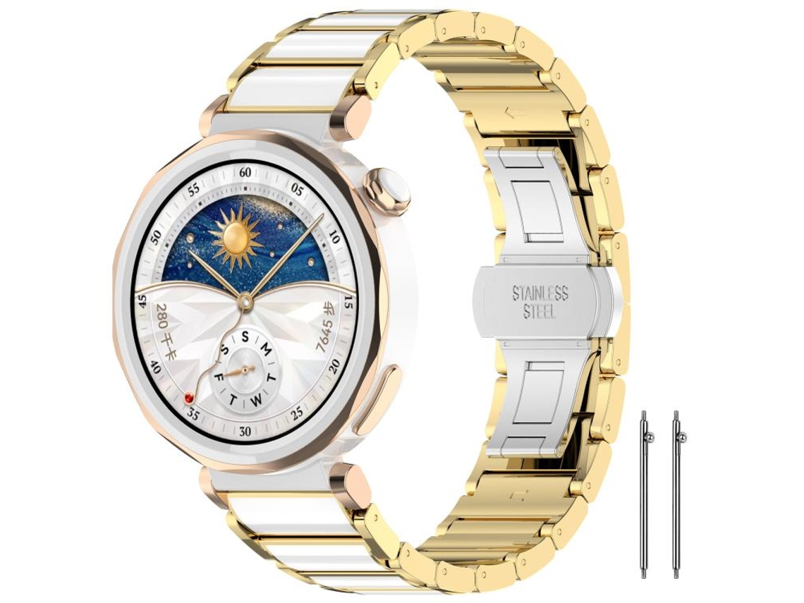 Bracelete para Huawei Watch Gt 5 Silicone Textura Cristal de Gelo Ciano Lago XIAOMOYU (41mm)