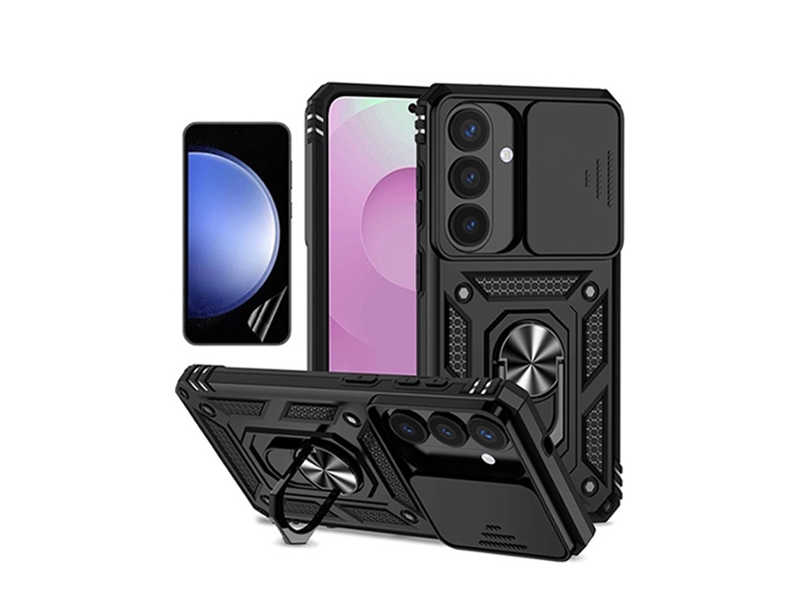 Kit Película Hydrogel Frente Capa Magnetic Slide Window Phonecare Para Samsung Galaxy S26 - Preto