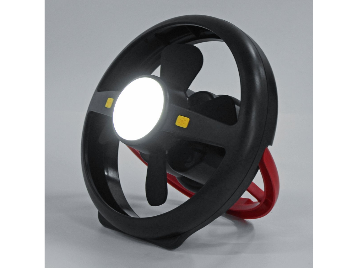 Ventilador Com Lanterna Led Dobrável Para Barraca
