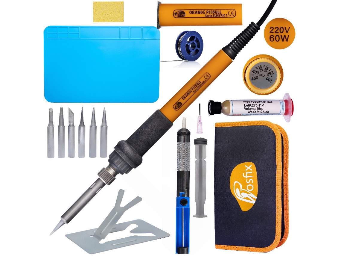 Set De Herramientas De Soldadura 14-en-1 – Soldador Op60w | Precisão E Durabilidade | Temperatura Ajustável